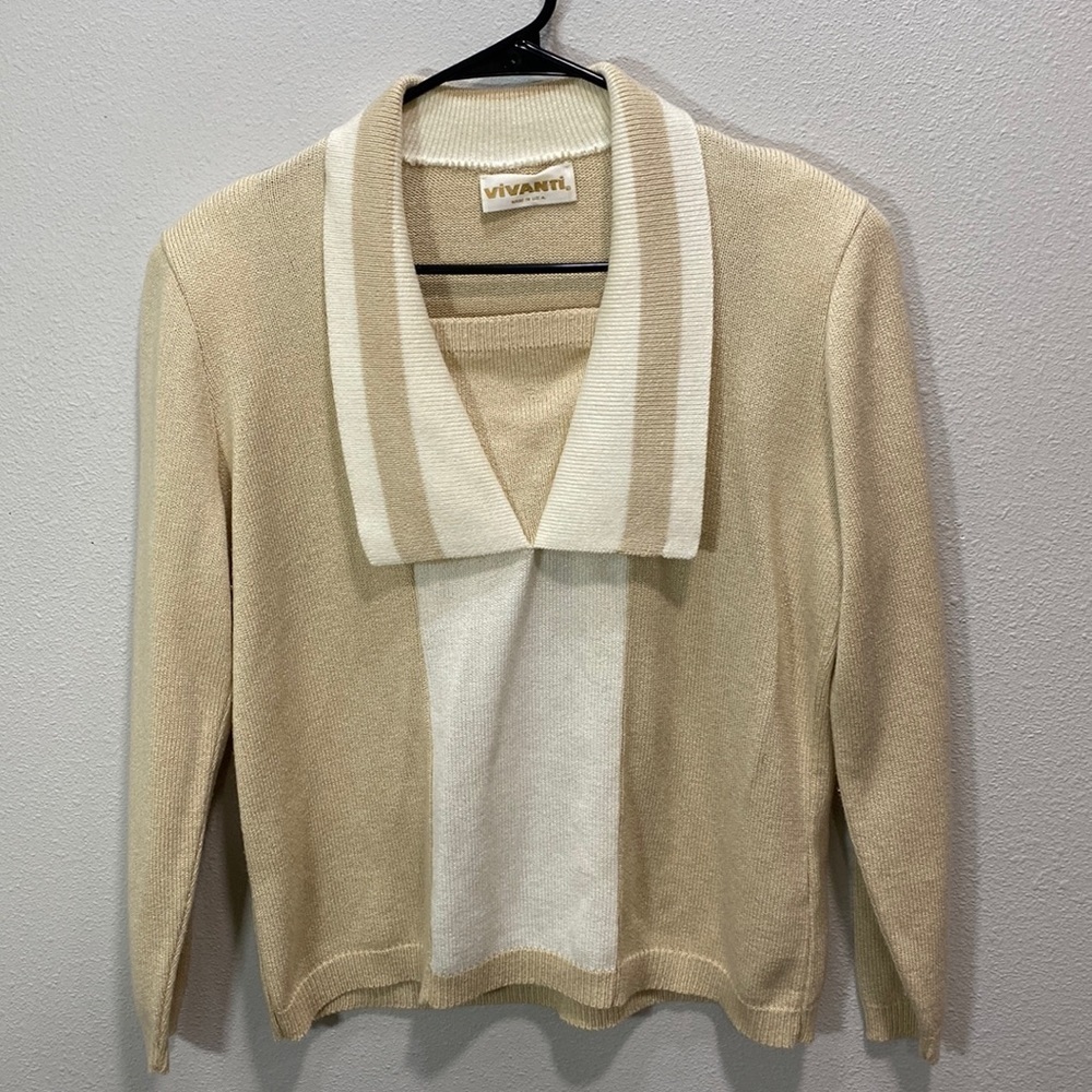 Vivanti‎ vintage sweater tan cream